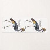 Graukranichkraniche Cartoon Yogamatte (Vorderseite (Horizontal))