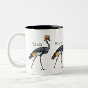Graukranichkraniche Cartoon Zweifarbige Tasse