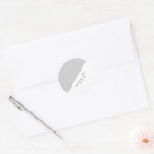 Graukreisaufkleber Runder Aufkleber (Umschlag)