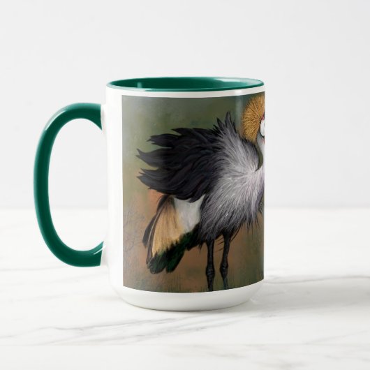 Graukrönte Krane Tasse Schöne Vögel (Links)