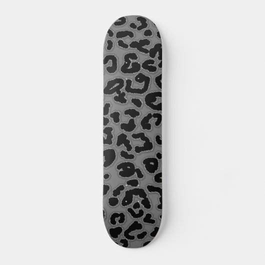 Grauleopard-Tierdruck Skateboard (Vorderseite)