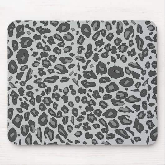 Grauleoparddruck Mousepad (Vorne)