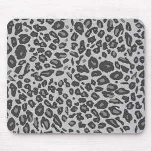 Grauleopardendruck Mousepad