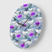 Graulila Große Wanduhr (Winkel)
