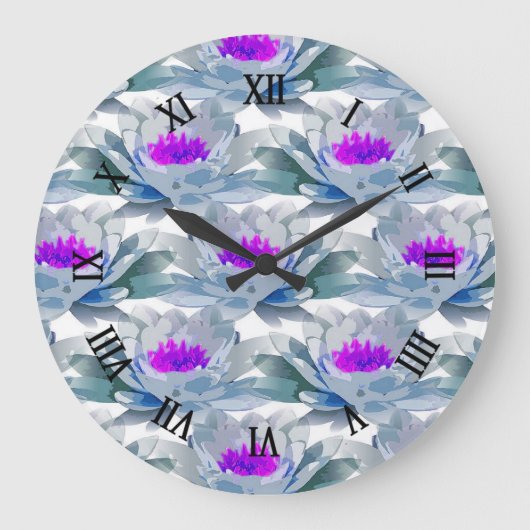 Graulila Große Wanduhr (Vorderseite)