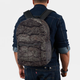Graulinien aus gebrochenem Asphalt Bedruckter Rucksack