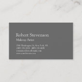 Graumakeup Artist Business Card Visitenkarte (Rückseite)