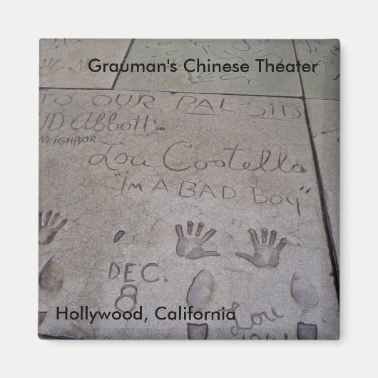 Graumans chinesisches Theatermagnet Magnet (Vorne)