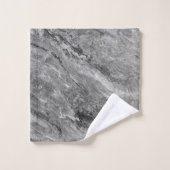 Graumarmor Badhandtuch Set (Waschlappen)