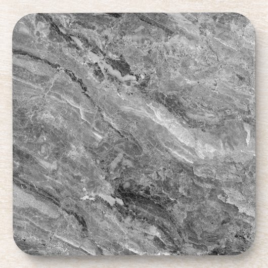 Graumarmor Getränkeuntersetzer (Vorderseite)