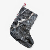 Graumarmor Kleiner Weihnachtsstrumpf (Vorderansicht (hängend))