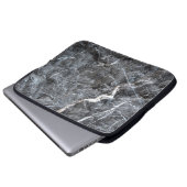 Graumarmor Laptopschutzhülle (Vorne Knopf)