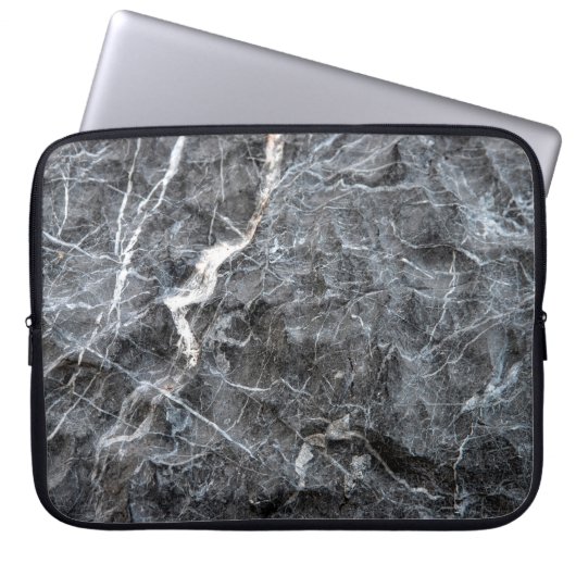 Graumarmor Laptopschutzhülle (Vorderseite)