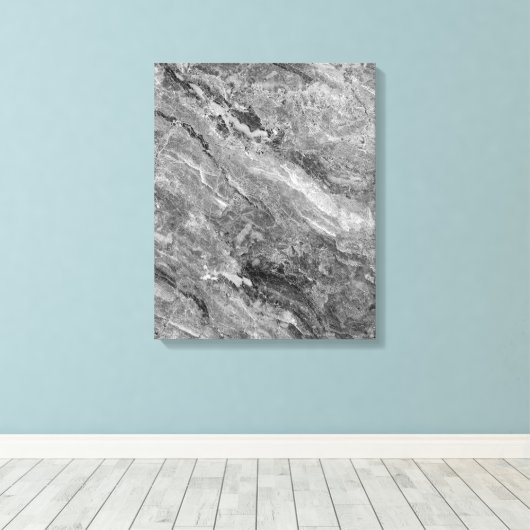 Graumarmor Leinwanddruck (Insitu (Holzboden))