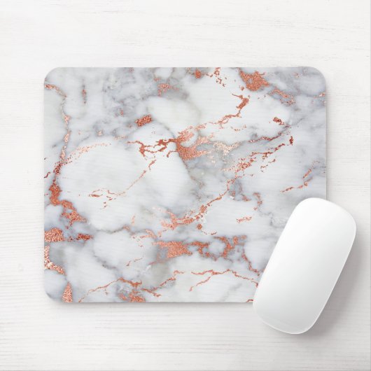 Graumarmor und Goldmarmor der Rose Mousepad (Mit Mouse)