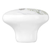 Graumeerschildkröte, tropischer Marmorküste Keramikknauf (Seitenansicht)