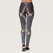 Graumetallkettenverbindung Leggings (Rückseite)
