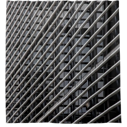 Graumetallrahmen Duschvorhang (Vorderseite)