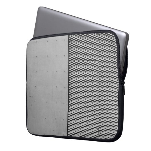 Graumetallverzinktes Blech Laptopschutzhülle (Vorderseite Links)