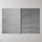 Graumetallverzinktes Blech Poster (Vorne)