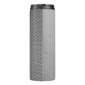 Graumetallverzinktes Blech Thermosbecher (Rückseite)