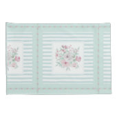 Grauminze Grüne Blush-Positionen Kissenbezug (Rückseite-Rechts)