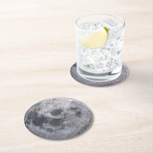 Graumond-Foto Runder Pappuntersetzer (Vor Ort)