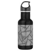 Graumosaikmuster Edelstahlflasche (Vorderseite)