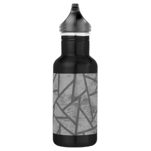 Graumosaikmuster Edelstahlflasche