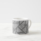 Graumosaikmuster Espressotasse (Vorderseite Rechts)
