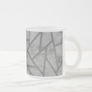 Graumosaikmuster Mattglastasse