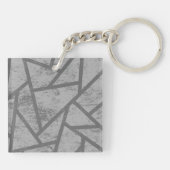 Graumosaikmuster Schlüsselanhänger (Rückseite)