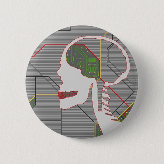 Graumöwe Button (Vorderseite)