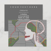 Graumöwe Einladung (Vorne/Hinten)