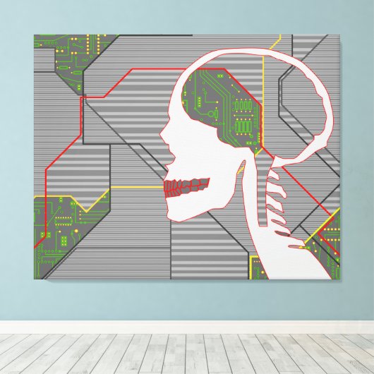 Graumöwe Leinwanddruck (Insitu (Holzboden))