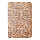 Grauorange-rustikale Keramik mit fehlerhaft, virtu Badematte (Vorderseite Vertikal)