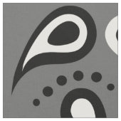 Graupaisley Stoff (Nahaufnahme)