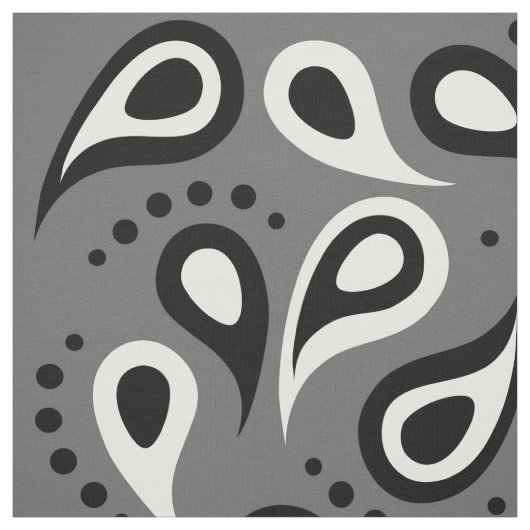 Graupaisley Stoff (Muster)