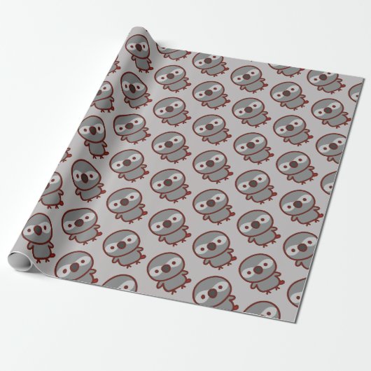 Graupapagei Geschenkpapier (Ungerollt)