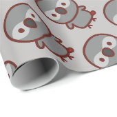 Graupapagei Geschenkpapier (Rolleneckpunkt)
