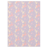 Graupastellneutrale rosa Punktmuster Tischdecke (Vorderseite)