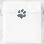 Graupaw Print Quadratischer Aufkleber (Tasche)