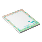 Graupeitsche Silhouette personalisiert Notizblock (angewinkelt)