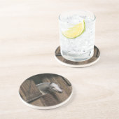 Graupferd an der stabilen Tür Untersetzer (Seite)