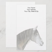 Graupferd Briefpapier (Vorne/Hinten)