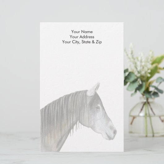 Graupferd Briefpapier (Stehend Vorderseite)