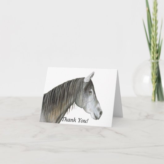Graupferd Dankeskarte (Vorderseite)