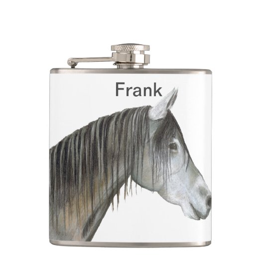 Graupferd Flachmann (Vorderseite)