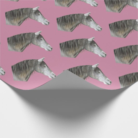 Graupferd Geschenkpapier (Ecke)