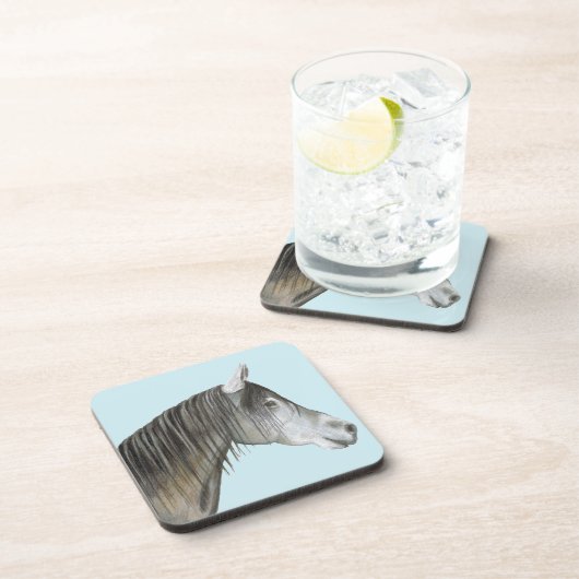 Graupferd Getränkeuntersetzer (Rechte Seite)